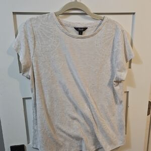 Simply Vera Vera Wang White Short Sleeve Tee